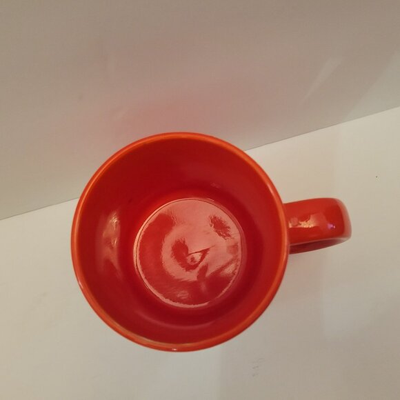 Ceramic Mug With Scottie Dog Design & Polka Dots Snow Red - Picture 3 of 5